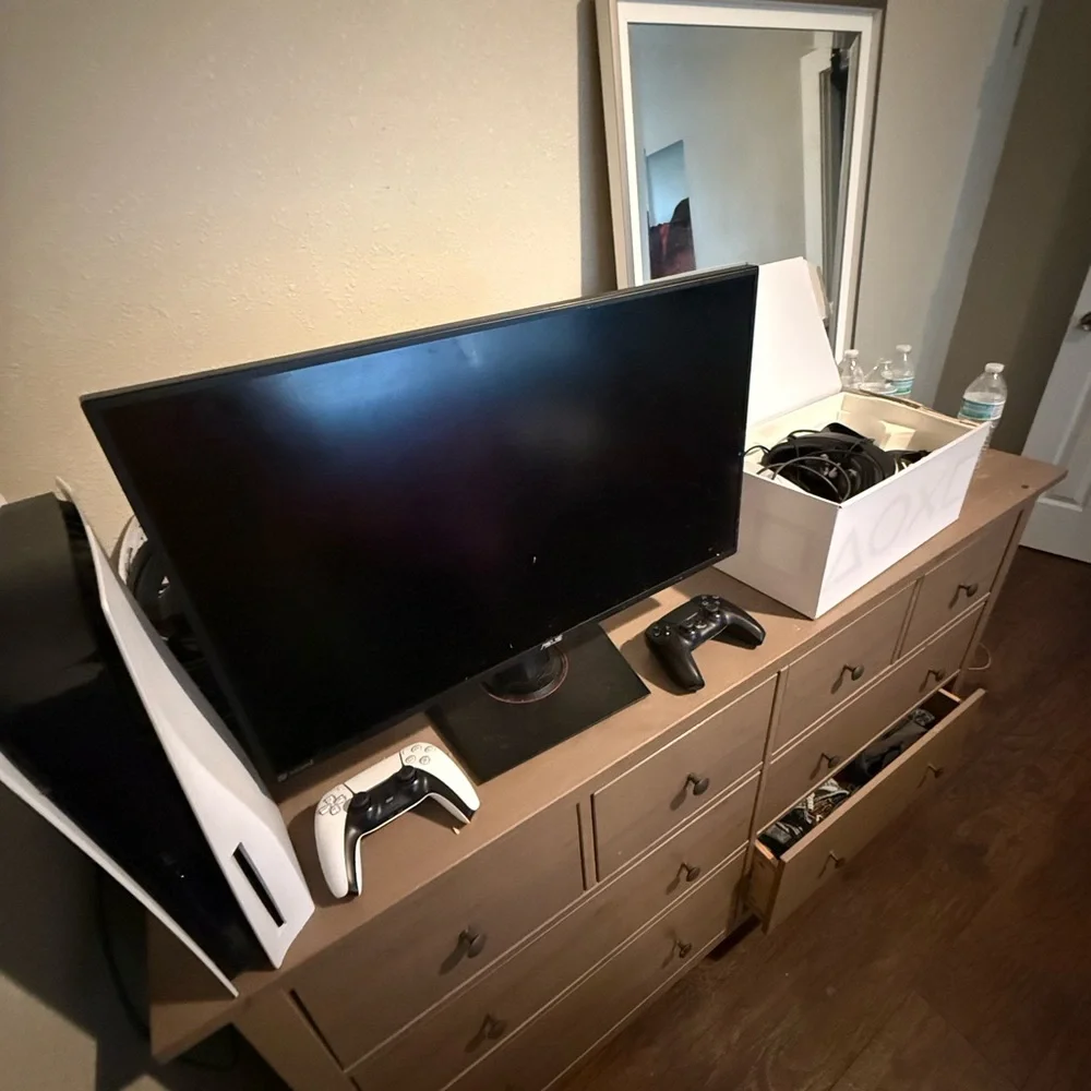 PS5 with miles morales , Gaming Monitor , Vr2 with game